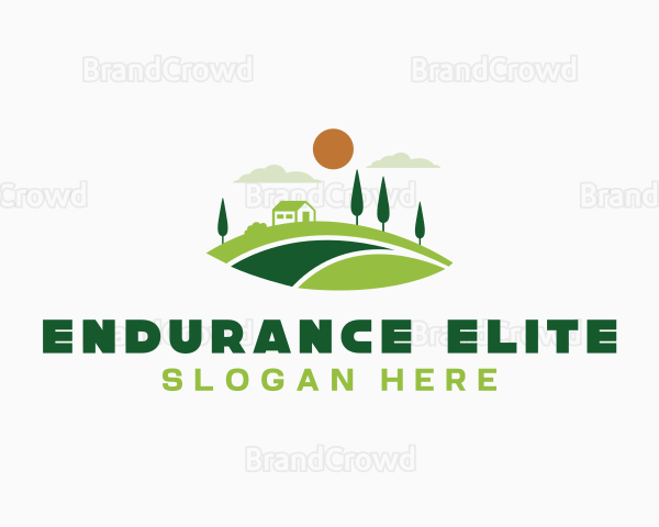 Garden Lawn Landscaping Logo