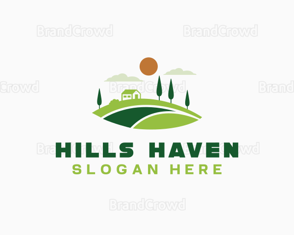 Garden Lawn Landscaping Logo