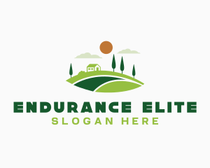 Garden Lawn Landscaping Logo