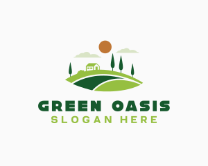 Garden Lawn Landscaping Logo