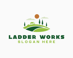 Garden Lawn Landscaping Logo