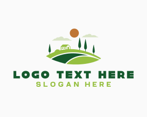 Garden Lawn Landscaping Logo