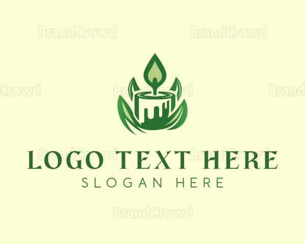 Light Leaf Candle Logo