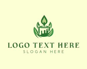 Handicraft - Light Leaf Candle logo design