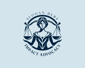 Advocacy - Woman Legal Justice logo design