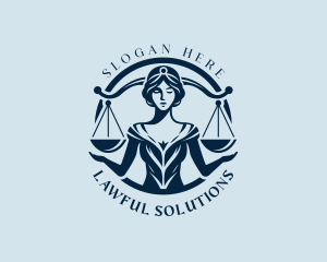 Legal - Woman Legal Justice logo design