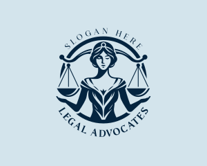 Woman Legal Justice logo design