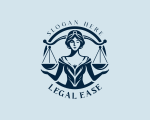 Woman Legal Justice logo design
