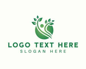 Leaf - Natural Human Plant logo design