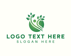 Nature - Natural Human Plant logo design