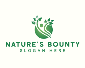 Natural Human Plant logo design