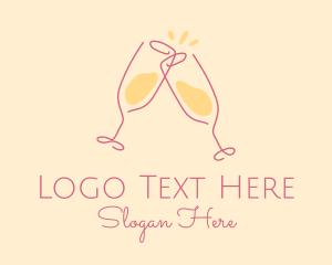 Prestigious champagne brand - logo design - champagne louis