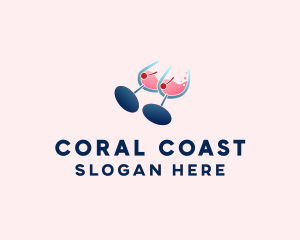 Wine Glass Boob Alcohol logo design