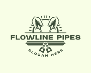 Shovel Landscaping Tool logo design