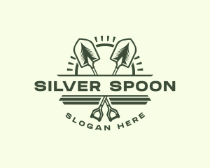 Shovel Landscaping Tool logo design