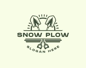 Shovel Landscaping Tool logo design