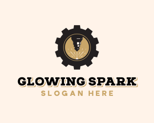 Laser Cog Engraving logo design