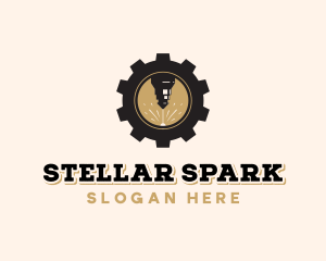 Laser Cog Engraving logo design