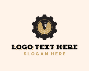 Drivetrain - Laser Cog Engraving logo design