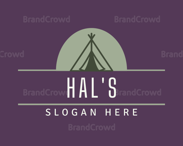 Camping Tent Outdoor Logo