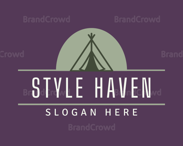 Camping Tent Outdoor Logo