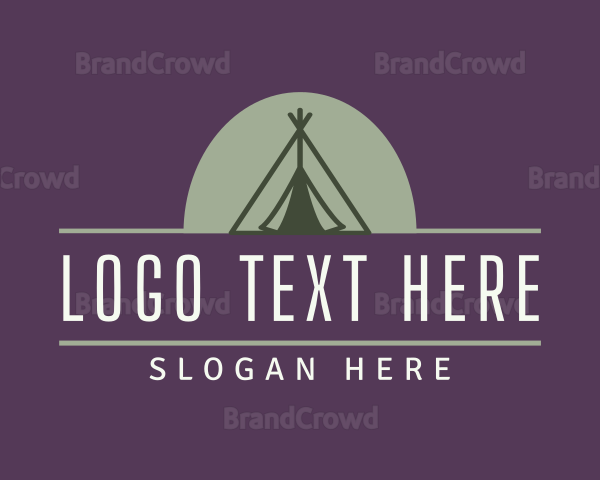 Camping Tent Outdoor Logo