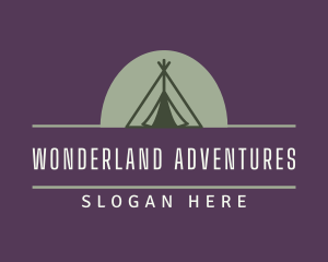 Camping Tent Outdoor logo design