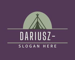 Tent - Camping Tent Outdoor logo design