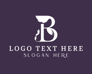 Leaf - Floral Salon Letter B logo design