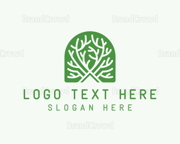 Sustainable Garden Tree Logo