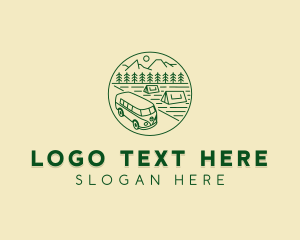 Tourism - Hippie Van Camp logo design