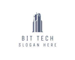 Blue Architectural Building logo design