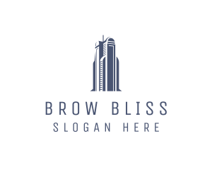 Blue Architectural Building logo design