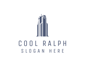 Blue Architectural Building logo design