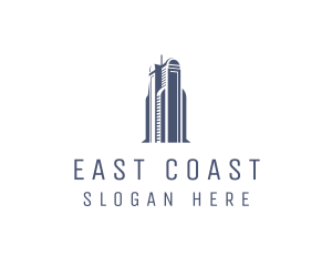 Blue Architectural Building logo design