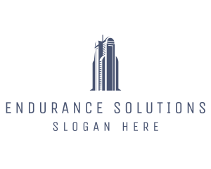 Blue Architectural Building logo design