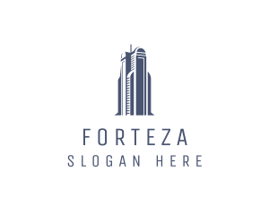 Blue Architectural Building logo design