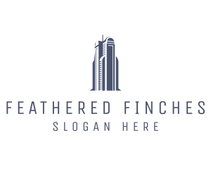 Blue Architectural Building logo design