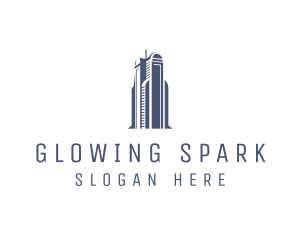 Blue Architectural Building logo design