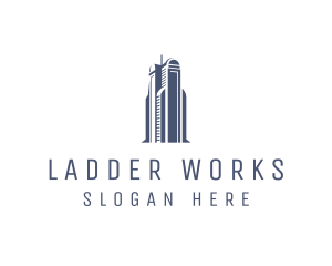 Blue Architectural Building logo design