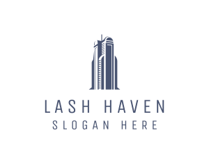 Blue Architectural Building logo design