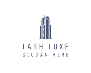 Blue Architectural Building logo design