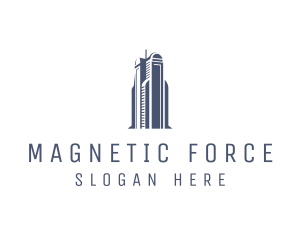 Blue Architectural Building logo design