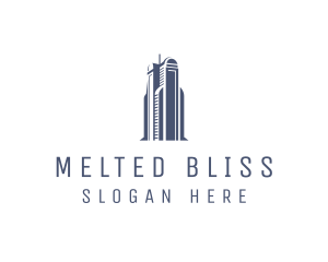 Blue Architectural Building logo design