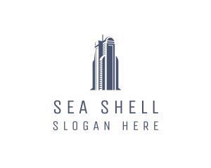 Blue Architectural Building logo design