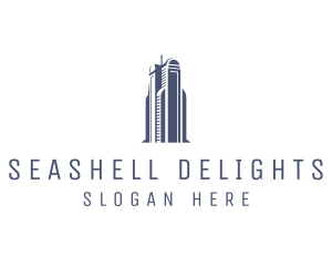 Blue Architectural Building logo design