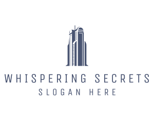 Blue Architectural Building logo design