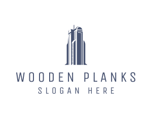 Blue Architectural Building logo design