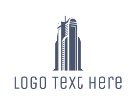 Architectural - Blue Architectural Building logo design