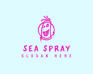 Spray Paint Graffiti logo design